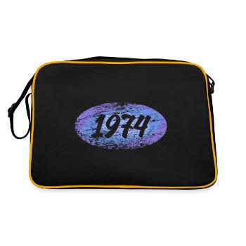 Recruit 1974 - Retro Bag - black/gold - Back