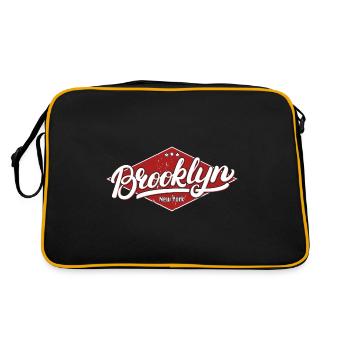 Brooklyn New York - Retro Bag - black/gold - Back