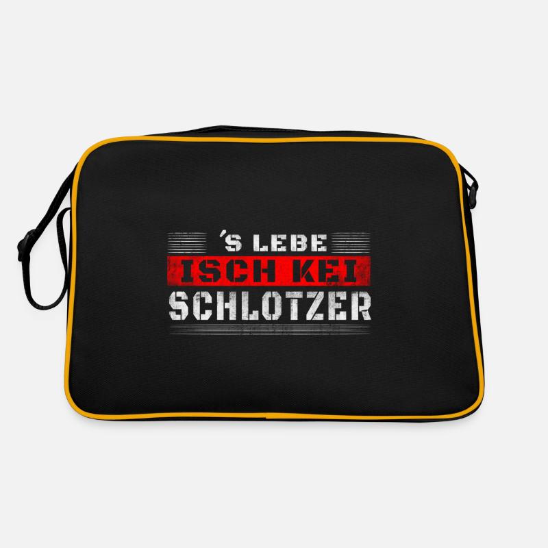 Slebe isch kei Schlotzer Retro Tasche