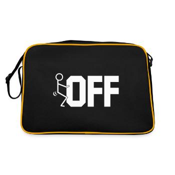 Va te faire foutre - Sac Retro - noir/or - Dos