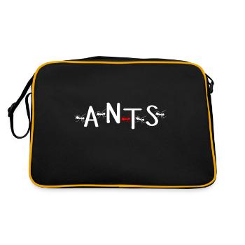 ant ant collector cool ant saying ant - Retro Bag - black/gold - Back