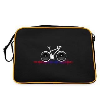 vélo rayon biker cyclisme vélo de route vélo vélo-proof - Sac Retro - noir/or - Dos