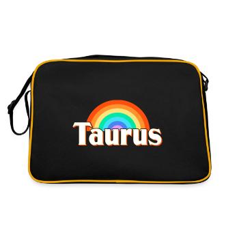Signe du zodiaque Taureau - Sac Retro - noir/or - Dos