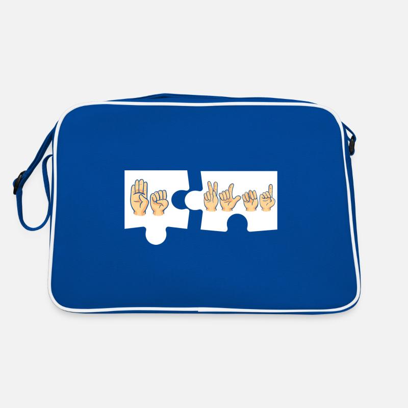 ASL Alphabet American Sing Language ASL Teacher Retro Tasche