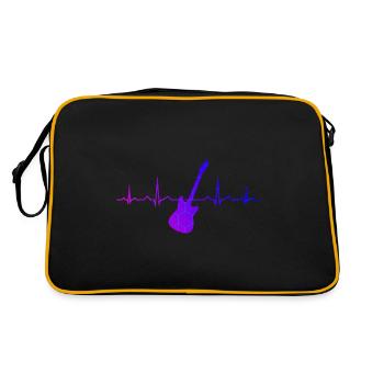 Guitariste Guitariste Guitariste Guitariste Guitare Homme - Sac Retro - noir/or - Dos