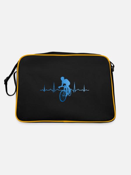 Vélo de route Hommes Vélo de route Femmes - Sac Retro - noir/or
