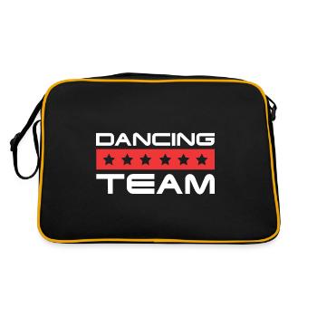 Dancing Crew - Retro Tasche - Schwarz/Gold - Hinten
