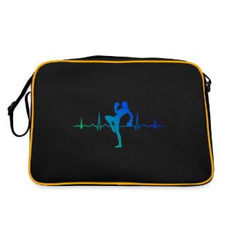 Boxe Boxe Femmes Kickboxing Hommes - Sac Retro - noir/or - Dos