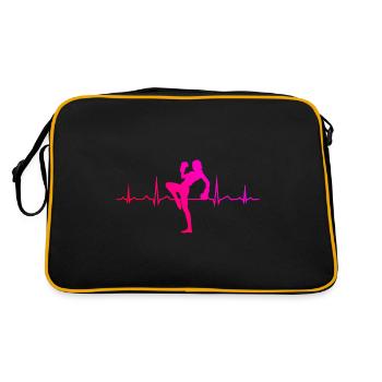 Kickboxing Hommes Kickboxing Femmes - Sac Retro - noir/or - Dos