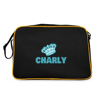 Gift for Charly - Retro Bag - black/gold - Back