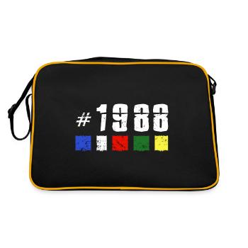 1988 Vintage Anniversaire Rétro Anniversaire « Nouveau Tibet » - Sac Retro - noir/or - Dos