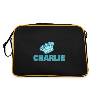 Crown Charlie - Retro Bag - black/gold - Back
