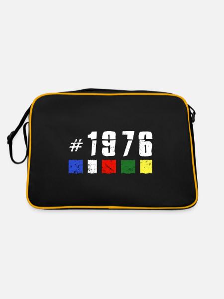 1976 anniversaire rétro vintage anniversaire NOUVEAU TIBET - Sac Retro - noir/or - Dos