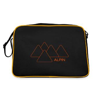 Randonnée alpine sommet crête montagne Hüttengaudi montagne - Sac Retro - noir/or - Dos
