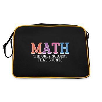 Math, The Only Subject That Counts - Retro Bag - black/gold - Back