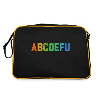 Graphique ABCDEFU amusant pour adultes sarcastiques - Sac Retro - noir/or - Dos