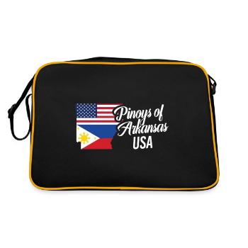 Philippins par Arkansas Design pour Proud Fil-Ams - Sac Retro - noir/or - Dos