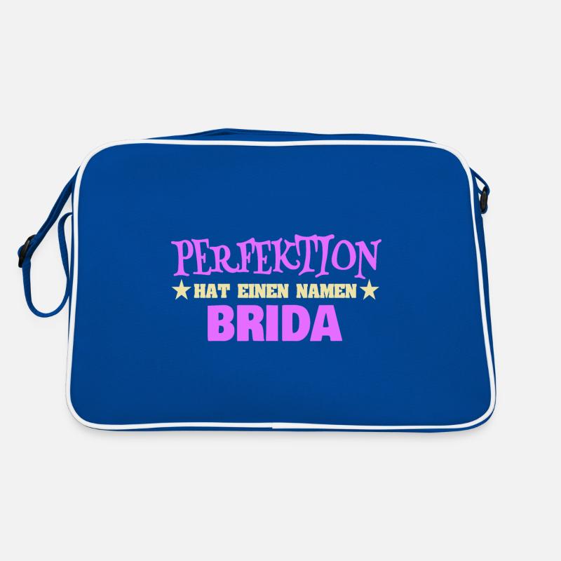 Geschenk für Brida Retro Tasche