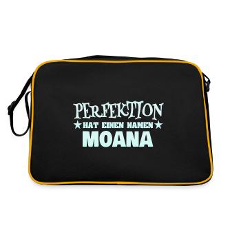 Nom de la femme Moana - Sac Retro - noir/or - Dos