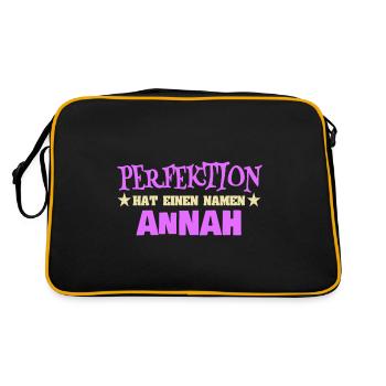 Nom de la femme Annah - Sac Retro - noir/or - Dos