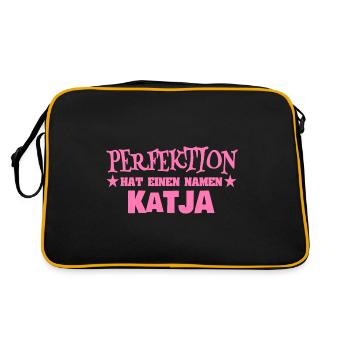 Nom de la femme Katja - Sac Retro - noir/or - Dos