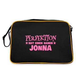 Nom de la femme Jonna - Sac Retro - noir/or - Dos