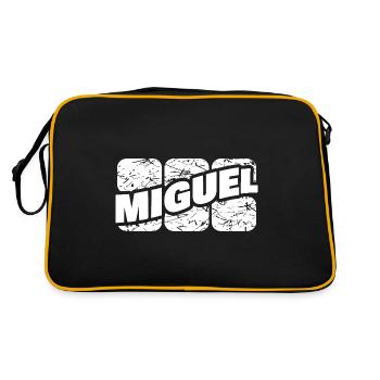 Cadeau pour Miguel - Sac Retro - noir/or - Dos