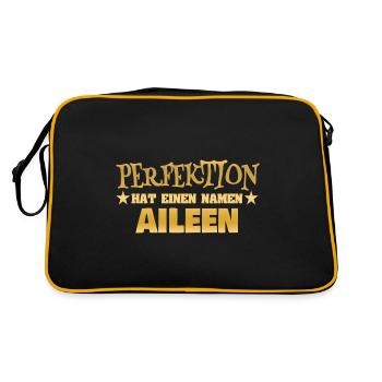 Nom de la femme Aileen - Sac Retro - noir/or - Dos