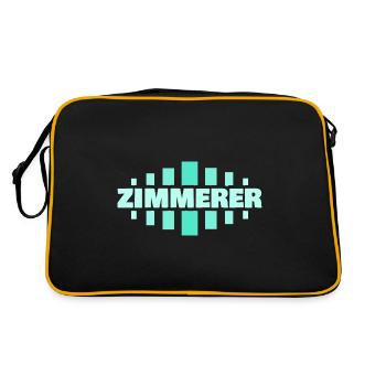 Carpenter as a profession - Retro Bag - black/gold - Back