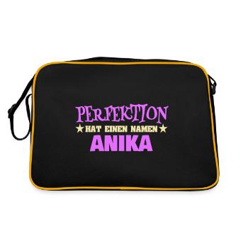 Nom de la femme Anika - Sac Retro - noir/or - Dos
