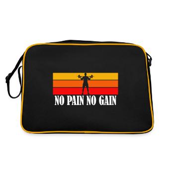 Pas de douleur, pas de gain - Sac Retro - noir/or - Dos