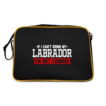 Cadeau d'amant de chien de chien de Labrador - Sac Retro - noir/or - Dos