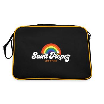 Saint Tropez Rainbow France - Sac Retro - noir/or - Dos