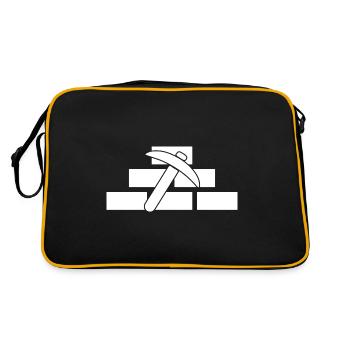 Maurer - Retro Tasche - Schwarz/Gold - Hinten