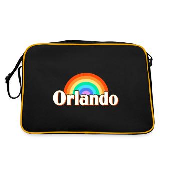 Orlando Florida - Retro Bag - black/gold - Back