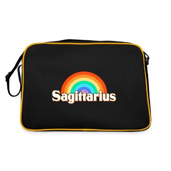 Signe du zodiaque Sagittaire - Sac Retro - noir/or - Dos
