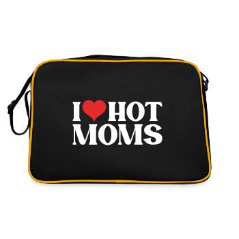 I Love Hot Moms - Retro Bag - black/gold - Back