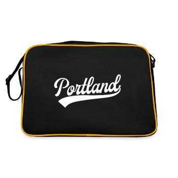 Portland - Sac Retro - noir/or - Dos