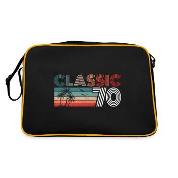 53 Year Old Birthday 2023 Classic 1970 53 Birthday - Retro Bag - black/gold - Back