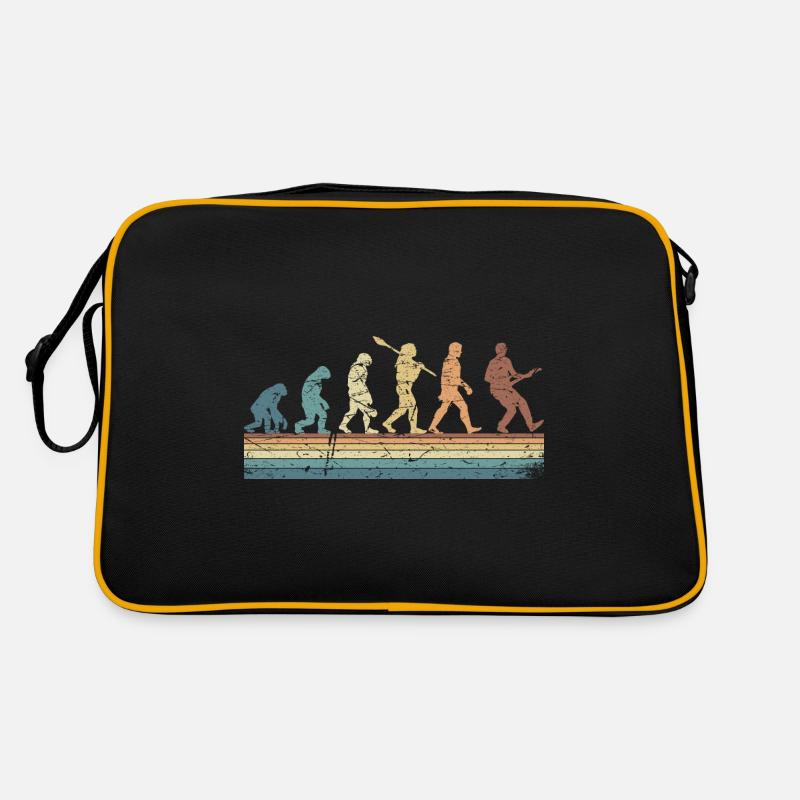 Human Evolution Guitar Band Retro Vintage Sac Retro
