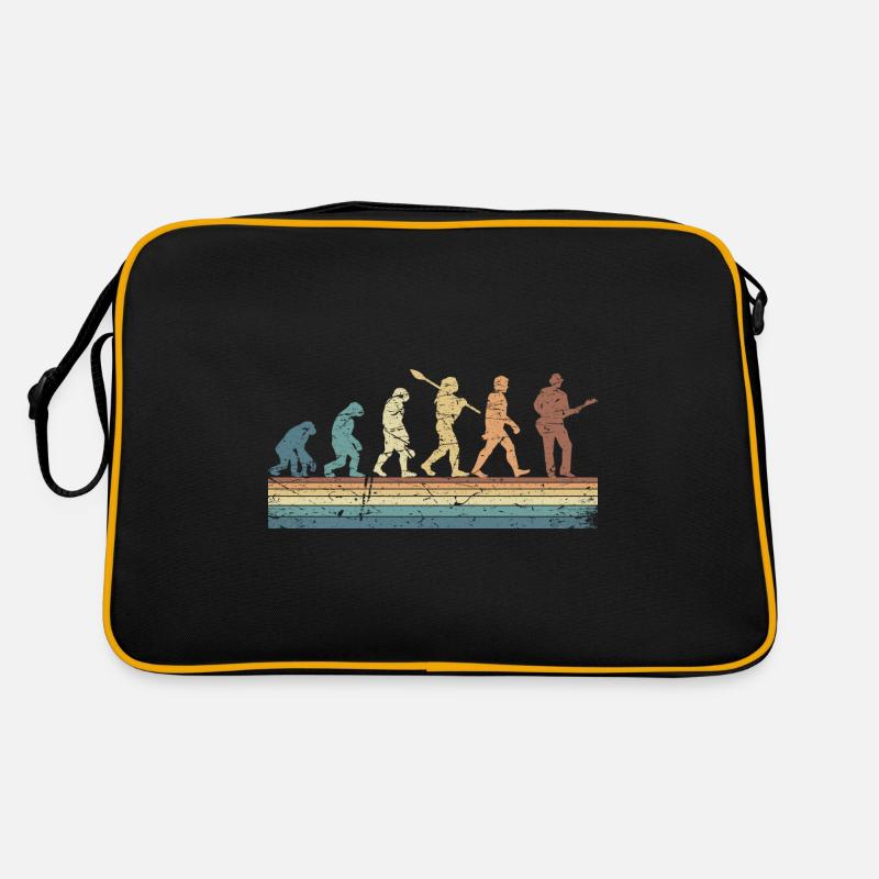 Human Evolution Guitar Band Retro Vintage Sac Retro