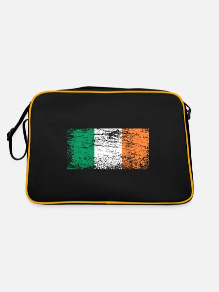 Drapeau de l’Irlande - Sac Retro - noir/or - Dos