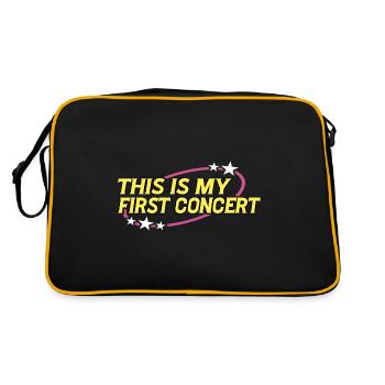 This Is My First Concert 46 - Retro Bag - black/gold - Back