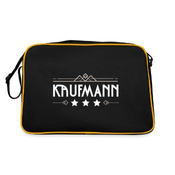 Kaufmann Beruf - Retro Tasche - Schwarz/Gold - Hinten