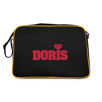 Prénom Doris - Sac Retro - noir/or - Dos