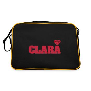 Idée cadeau Clara - Sac Retro - noir/or - Dos