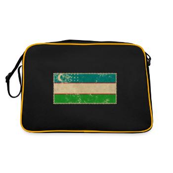 Ouzbékistan - Sac Retro - noir/or - Dos