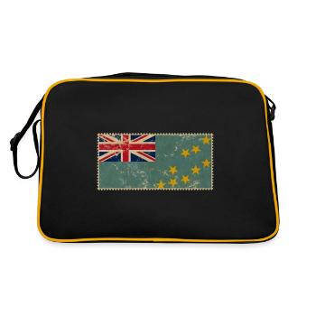 Country: Tuvalu - Retro Bag - black/gold - Back