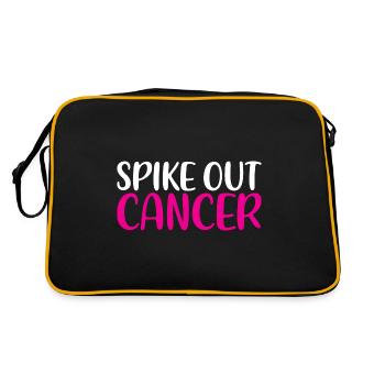 Spike Out Cancer - Retro Bag - black/gold - Back