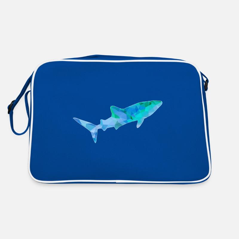 Requin-baleine bleu vert Sac Retro